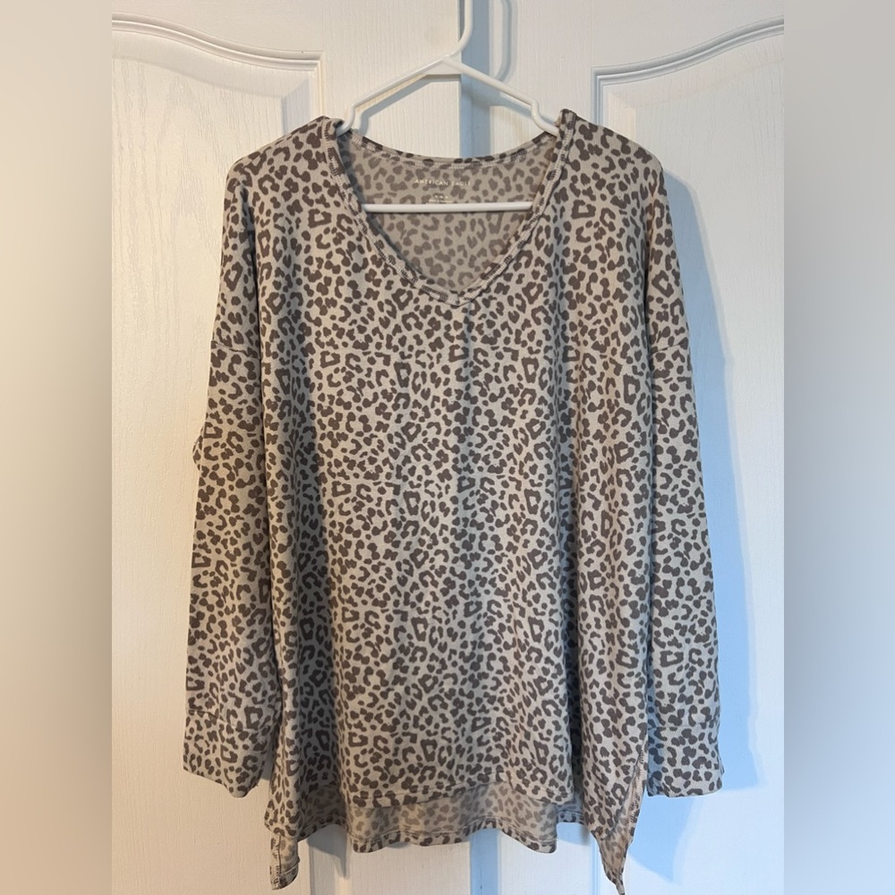 American Eagle Leopard Print Sweater